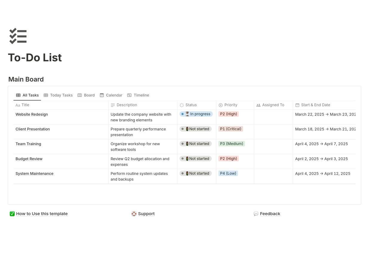 To-do List